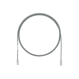 [UTP28X20GY] Cable de Parcheo UTP Cat6A, CM/LSZH, Diámetro Reducido (28AWG), Color Gris, 6.1 Metros (20 Pies) | UTP28X20GY