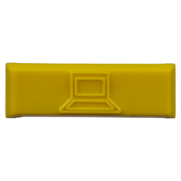 [CIDYL-C] Paquete de 100 Iconos de Datos de Instalación a Presión, Para Jacks Mini-Com de Panduit, De Plástico, Color Amarillo | CIDYL-C