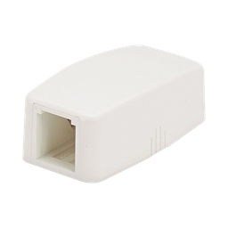 [CBXQ1IW-A] Caja de Montaje en Superficie, Para 1 Módulo Mini-Com, Color Blanco Mate | CBXQ1IW-A