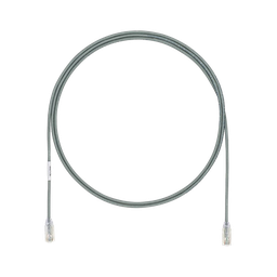 [UTP28SP5GY] Cable de Parcheo TX6, UTP Cat6, Diámetro Reducido (28AWG), Color Gris, 1.52 Metros (5 Pies) | UTP28SP5GY