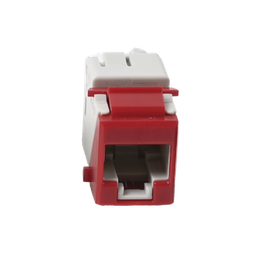 [U6A-K03NS] Jack Ultramax Cat6a, Utp, Tipo Keystone, Color Rojo, Punch Down | U6A-K03NS