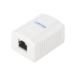 [LP-WP-40-C6A] Caja de Pared con 1 Puerto, Incluye 1 Jack STP Cat6A | LP-WP-40-C6A