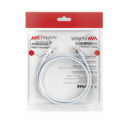 [DS-1NP6UEC0-100-W] Cable de Parcheo (Patch Cord) / UTP / Cat. 6 (24 AWG) / 1 Metro (3.28 Pies) / Color Blanco / Ideal para PoE+ / Interior | DS-1NP6UEC0-100-W