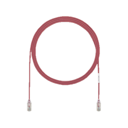 [UTP28X3RD] Cable de Parcheo UTP Cat6A, CM/LSZH, Diámetro Reducido (28AWG), Color Rojo, 0.91 Metros (3 Pies) | UTP28X3RD