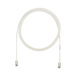 [UTP28X20] Cable de Parcheo UTP Cat6A, CM/LSZH, Diámetro Reducido (28AWG), Color Blanco Mate, 6.1 Metros (20 Pies) | UTP28X20