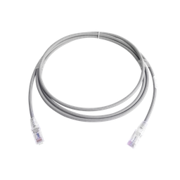 [MC6-07-04B] Patch Cord MC6 Modular Cat6 UTP, CM/LS0H, 2.13 Metros (7 Pies), Color Gris, Versión Bulk (Sin Empaque Individual) | MC6-07-04B