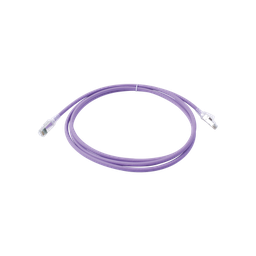 [ZM6A-S07-08B] Patch Cord Z-MAX Cat6A S/FTP, CM/LS0H, 2.13 Metros (7 Pies), Color Violeta, Versión Bulk | ZM6A-S07-08B