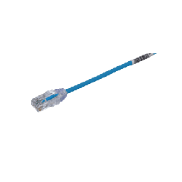 [UTP28SP100BU] Cable de Parcheo TX6, UTP Cat6, Diámetro Reducido (28AWG), Color Azul, 30.48 Metros (100 Pies) | UTP28SP100BU