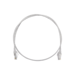 [MC6-03-0228] Patch Cord MC6 Modular Cat6 UTP, CM/LS0H, 0.91 Metros (3 Pies), Color Blanco, Diámetro Reducido (28AWG) | MC6-03-0228