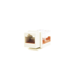 [NK5E88MIWY] Conector Jack Estilo Leadframe, Tipo Keystone, Categoría 5e, de 8 Posiciones y 8 Cables, Color Blanco Mate | NK5E88MIWY