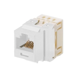 [NKP5E88MEI] Conector Jack Estilo 110 (de Impacto), Tipo Keystone, Categoría 5e, de 8 Posiciones y 8 Cables, Color Marfil | NKP5E88MEI