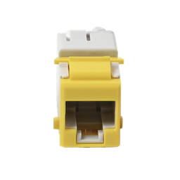 [U6A-K05NS] Jack Ultramax Cat6a, Utp, Tipo Keystone, Color Amarillo, Punch Down | U6A-K05NS