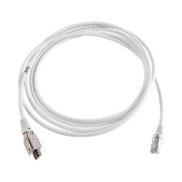 [T4A-S03M-B02L] Patch Cord TERA Cat6A 1/10G Ethernet, de 4 Pares y Conector Modular, LS0H, Color Marfil, 3 Metros (9.84 Pies) | T4A-S03M-B02L
