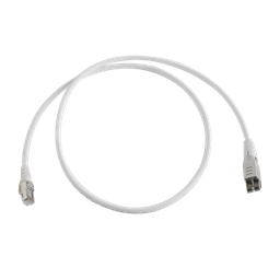 [T4A-S01M-B02L] Patch Cord TERA Cat6A 1/10G Ethernet, de 4 Pares y Conector Modular, LS0H, Color Marfil, 1 Metro (3.28 Pies) | T4A-S01M-B02L