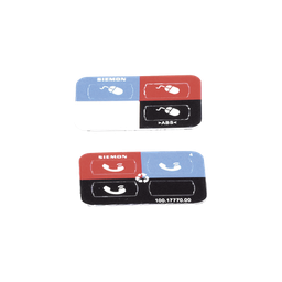 [Z-ICON-01B] Icono Ultramax para Identificación de Jacks, Color Negro, Bolsa con 100 Piezas | Z-ICON-01B