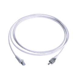 [T2E2-03M-B02L] Patch Cord TERA Cat5e 10/100BASE-T, de 2 Pares y Conector Modular, LS0H, Color Blanco, 3 Metros (9.84 Pies) | T2E2-03M-B02L