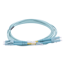 [LP-FOM4-LCLC-R02] Jumper de Fibra Óptica Multimodo OM4 50/125 LC-LC OFNR (Riser), 2.0 mm, Dúplex, Aqua, 2 Metros (6.56 Pies) | LP-FOM4-LCLC-R02