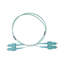 [LP-FOM3-SCSC-R03] Jumper de Fibra Óptica Multimodo OM3 50/125 SC-SC OFNR (Riser), 2.0 mm, Dúplex, Aqua, 3 Metros (9.84 Pies) | LP-FOM3-SCSC-R03