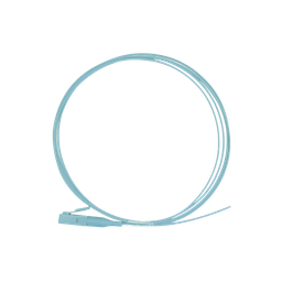 [LP-FOM4-LC-01] Pigtail de Fibra Óptica Simplex LC, PVC, OM4 50/125, Aqua, 1 Metro (3.28 Pies) | LP-FOM4-LC-01