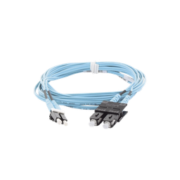 [FX2ERLNSNSNM003] Jumper de Fibra Optica Multimodo 50/125 OM3, LC-SC Duplex, OFNR (Riser), Color Aqua, 3 Metros (9.84 Pies) | FX2ERLNSNSNM003