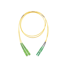 [F92ERANB1SNM002] Jumper de Fibra Optica Monomodo 9/125 OS2, SC/APC-LC/APC Duplex, OFNR (Riser), Color Amarillo, 2 Metros (6.56 Pies) | F92ERANB1SNM002
