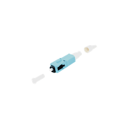 [FC1-LB-SC5-9AQ] Conector de Fibra Óptica Pre-Pulido LightBow SC Simplex, Multimodo 50/125 (OM3/OM4), Re-Terminable, Color Aqua | FC1-LB-SC5-9AQ