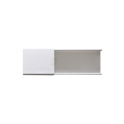 [PT-48-SD] Canaleta blanca sin división, de PVC auto extinguible, 48 x 16 x tramo 2.5m (6101-01260 | PT-48-SD