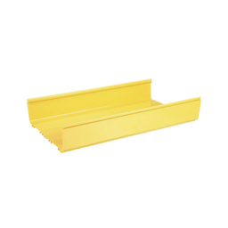 [FR12X4YL6] Canaleta FiberRunner™ 12X4, de PVC Rígido, Color Amarillo, 1.8 m de Largo | FR12X4YL6