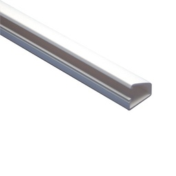 [TMK-1020] Canaleta blanca tipo bisagra de PVC auto extinguible, con cinta adhesiva, paquete con 4 piezas de 20x10x1100mm (5101-01272) | TMK-1020