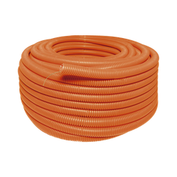 [SYS-136851] Manguera Poliducto Corrugado Flexible Naranja Reforzado de 3/4" x 50 m Para Instalaciones Eléctricas /Polietileno Alta Densidad HDPE/ Sin guía /Resistente a Intemperie. | SYS-136851