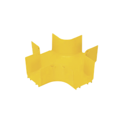 [FRFWC4X4LYL] Accesorio de 4 Vías Horizontal, Con Ángulos a 90º, Para Canaletas FiberRunner™ 4X4, Color Amarillo | FRFWC4X4LYL