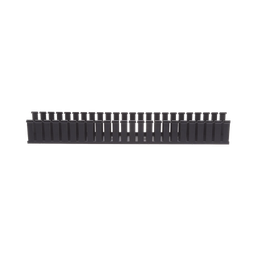 [G3X3BL6] Canaleta Ranurada de PVC sin Tapa, Tipo G, 82.6 mm de Ancho, 79.2 mm de Alto y 1828.8 mm de Largo, Color Negro | G3X3BL6