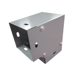 [CH-DCH90100L] Derivación codo horizontal de 90 grados 100 x 100 mm, fabricado en lámina de acero al carbón | CH-DCH90100L