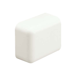 [ECF10IW-X] Tapa Final, para uso con canaleta LD10, material ABS, Color Blanco Mate | ECF10IW-X