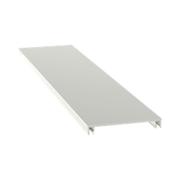 [T70CIW8] Cubierta para canaleta T-70, de PVC rígido, 70.1 x 9.1 x 2400 mm, Color Blanco Mate | T70CIW8