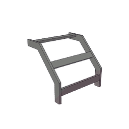 [CHCVET1X12EPK] (CHCVET1X12EPK) CURVA VERTICAL EXTERIOR TUBULAR 1.5 DE PERALTE X 12 ANCHO PINTURA EPOX COLOR NEGRO, INCLUYE COPLe y tornilleria | CHCVET1X12EPK