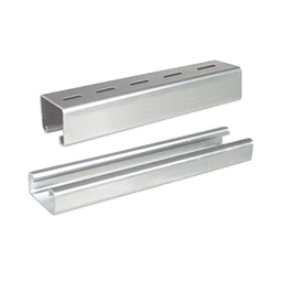 [UNL-4X2-U30-EZ] Unicanal liso 4x2 cm, 3000 mm de Longitud, con acabado ElectroZinc | UNL-4X2-U30-EZ