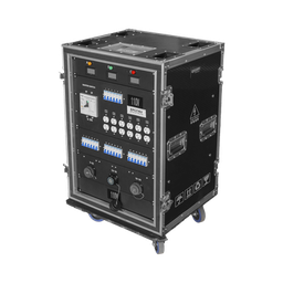 [EP-CC-16U] Centro de carga movil para instalaciones temporales con conexión TIPO socapex a 110v Y 220V | RACK 16U | EP-CC-16U