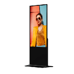 [DS-D6055UN-D/S] Pantalla de 55" 4K para Publicidad Digital / Base para Piso (Totem) / Gestión de Contenido y Control Centralizado | DS-D6055UN-D/S