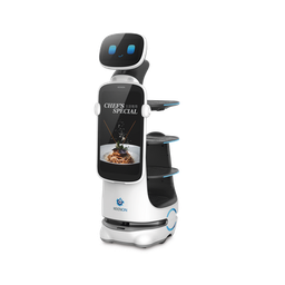 [T10LS] Robot de Servicio Dinerbot T10 / Entregas y Publicidad Multimodal / Autonomía 8 Horas / Carga 40 kg (88 lbs) / Pantalla Táctil 11.6" / Evasión Obstáculos 300° / Velocidad 1 m/s (3.28 ft/s) | T10LS