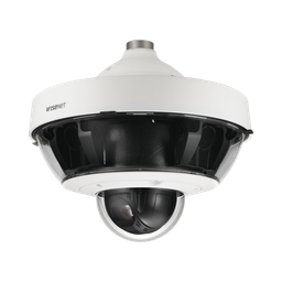 [PNM-9322VQP] Cámara IP Multisensor 8 - 20 MP (4 sensores de 2 o 5 MP) lentes intercambiables con PTZ 2 MP 32X / Hasta 5 tarjetas SD de 256 GB / WDR de hasta 150dB / IP66 / IK10 | PNM-9322VQP