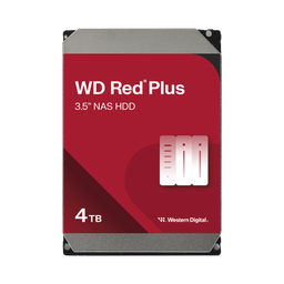 [WD40EFZZ] Disco Duro NAS WD Red Plus / Tecnología CMR / Capacidad 4TB / SATA 6 Gb/s / 7200 RPM / NASware 3.0 / 180TB año Workload / 1M Horas MTBF / 3 Años Garantía | WD40EFZZ