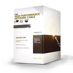 [PRO-CAT-6] Bobina de Cable de 305 Metros (1000 Pies) Cat6 Aleación de Cobre y Aluminio (CCA), Color Azul Versión Económica. Uso en Interior. | PRO-CAT-6