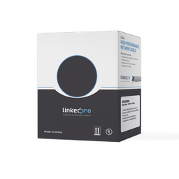 [EP-CAT-5E-V2] Bobina de Cable de 305 Metros (1000 Pies) Cat5e, Aleación de Cobre y Aluminio (CCA), Color Gris, Uso Interior | EP-CAT-5E-V2