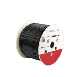 [PSC-CAT5EXT-GEL] Bobina de Cable de UTP de 4 Pares Cat5e de 305 Metros (1000 Pies), 100% Cobre, LDPE Resistente a Rayos UV Relleno de Gel, Color Negro, 24 AWG, Uso en Exterior, Para Aplicaciones de Voz, Datos y Video | PSC-CAT5EXT-GEL