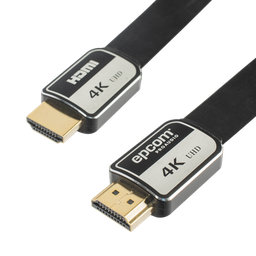 [EP-PH-4K-3M] Cable HDMI de 3 Metros (9.84 Pies) | Alta Definición | Versión 2.0 | Alta Velocidad 18Gbps | 4K@60Hz | Conectores Chapados en Oro | Tipo Plano | EP-PH-4K-3M