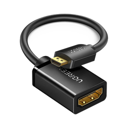 [15844] Adaptador Micro HDMI a HDMI (HDMI Tipo D) / 18Gbps / 4K@60Hz / HDR / Tecnología 3D / ARC / Carcasa PC+ABS / HDCP / Longitud de 22 cm (8.66 pulgadas) | 15844