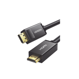[10204] Cable DP Macho a HDMI Macho | Longitud 5 Metros (16.40 Pies) | Soporta 4K@30Hz | Soporta 3D | Cobre EstaÑado 28AWG | Blindaje Interno MÚltiple | TransmisiÓn Unidireccional | BotÓn de LiberaciÓn | Chip de Última GeneraciÓn. | 10204