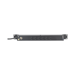 [HTCM1U6C] Multicontacto Horizontal (PDU) de 6 Contactos (NEMA 5-15R) Rack 19" 1UR. Voltaje Entrada/Salida: 120Vca/15A | HTCM1U6C