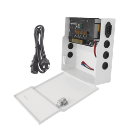 [PLK12DC4ABK] Fuente de Poder Profesional de 12 Vcc @ 4 A / Soporta 4 Cámaras / Capacidad de Batería de Respaldo (No Incluída) / Voltaje de Entrada 96-264 Vca | PLK12DC4ABK